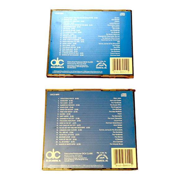 Lot of 2 Dick Clark's All Time Hits CDs Volumes 3 & 4 Vintage Music - Picture 2 of 7